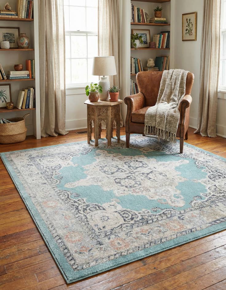 Detail image of 7' 10 x 7' 10 Parker Square Rug