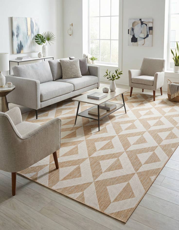 Detail image of 7' 10 x 10' Washable Jill Zarin Napa Indoor / Outdoor Rug