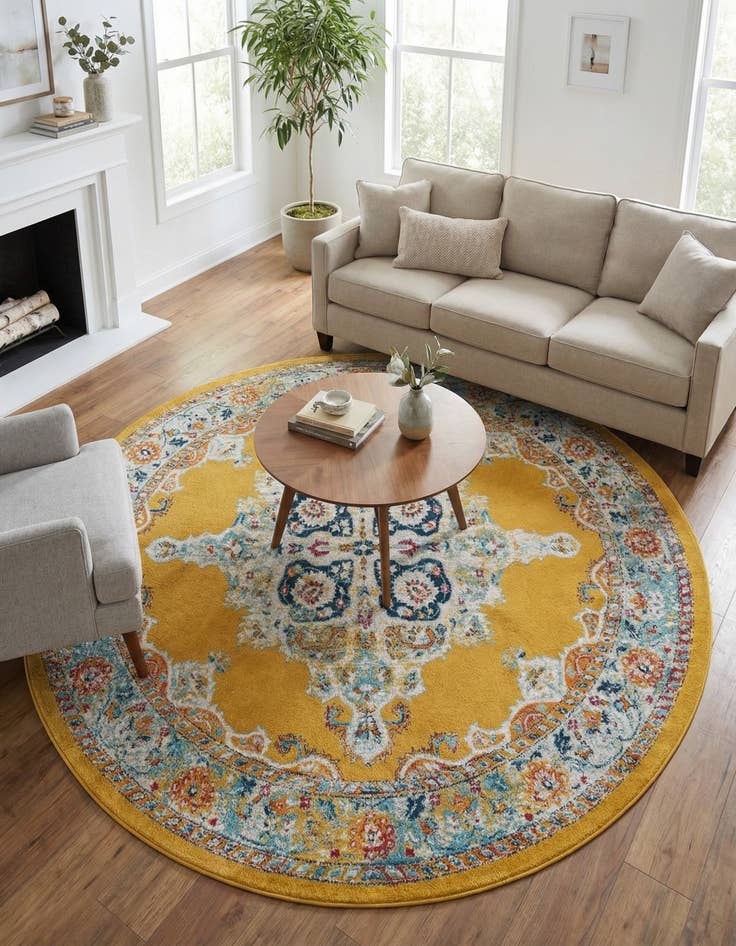 Detail image of 7' 10 x 7' 10 Parker Round Rug