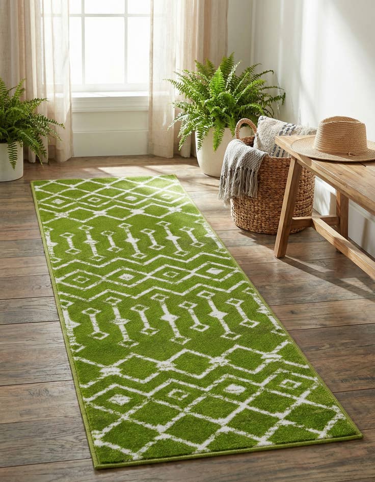 Detail image of 2' x 6' 7 Kasbah Trellis Runner Rug