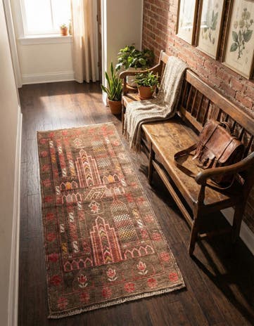 2' 3 x 4' 5 Hand Knotted Ultra Vintage Persian Wool Runner Rug