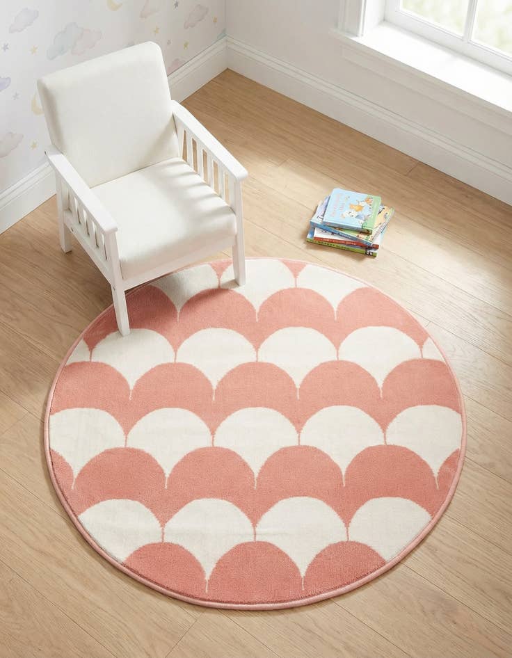 Detail image of 3' x 3' Whimsy Kids Round Rug