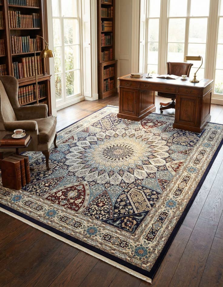 Detail image of 10' x 13' Nain Design Rug