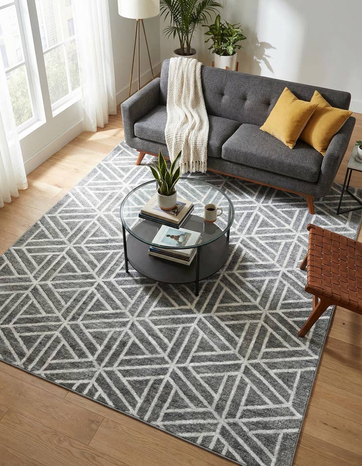 Detail image of 7' x 10' Lattice Trellis Rug