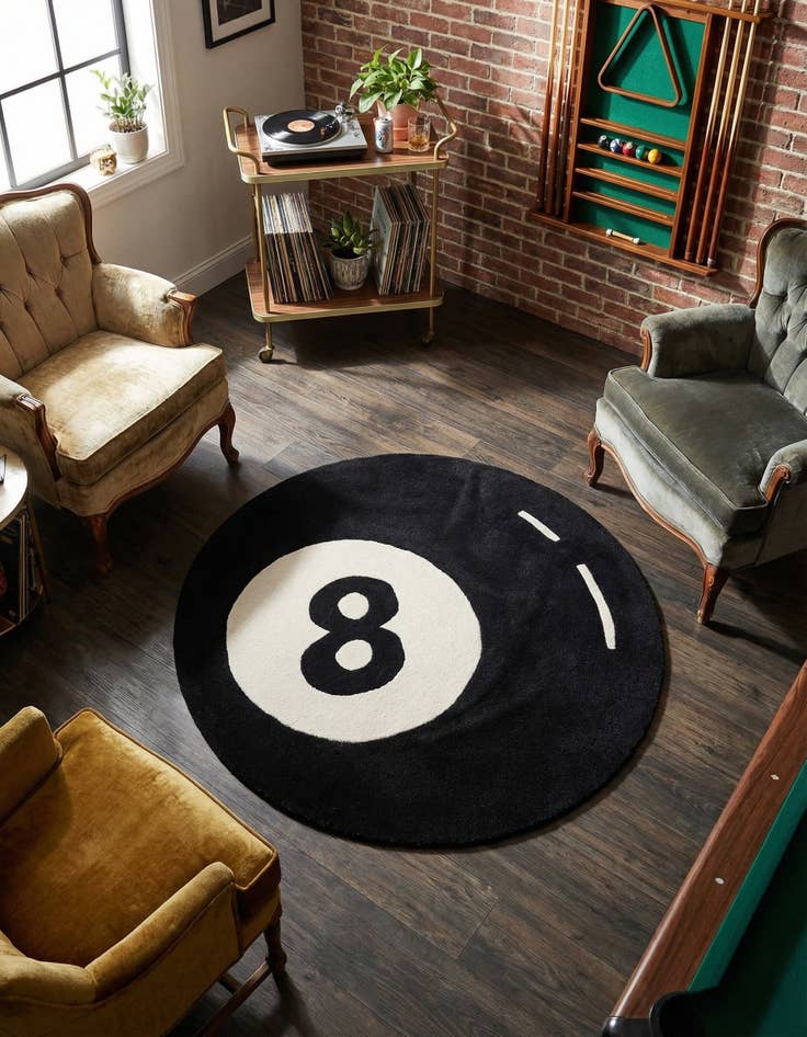 Detail image of 4' 1 x 4' 1 Hand Tufted Wool Round Rug