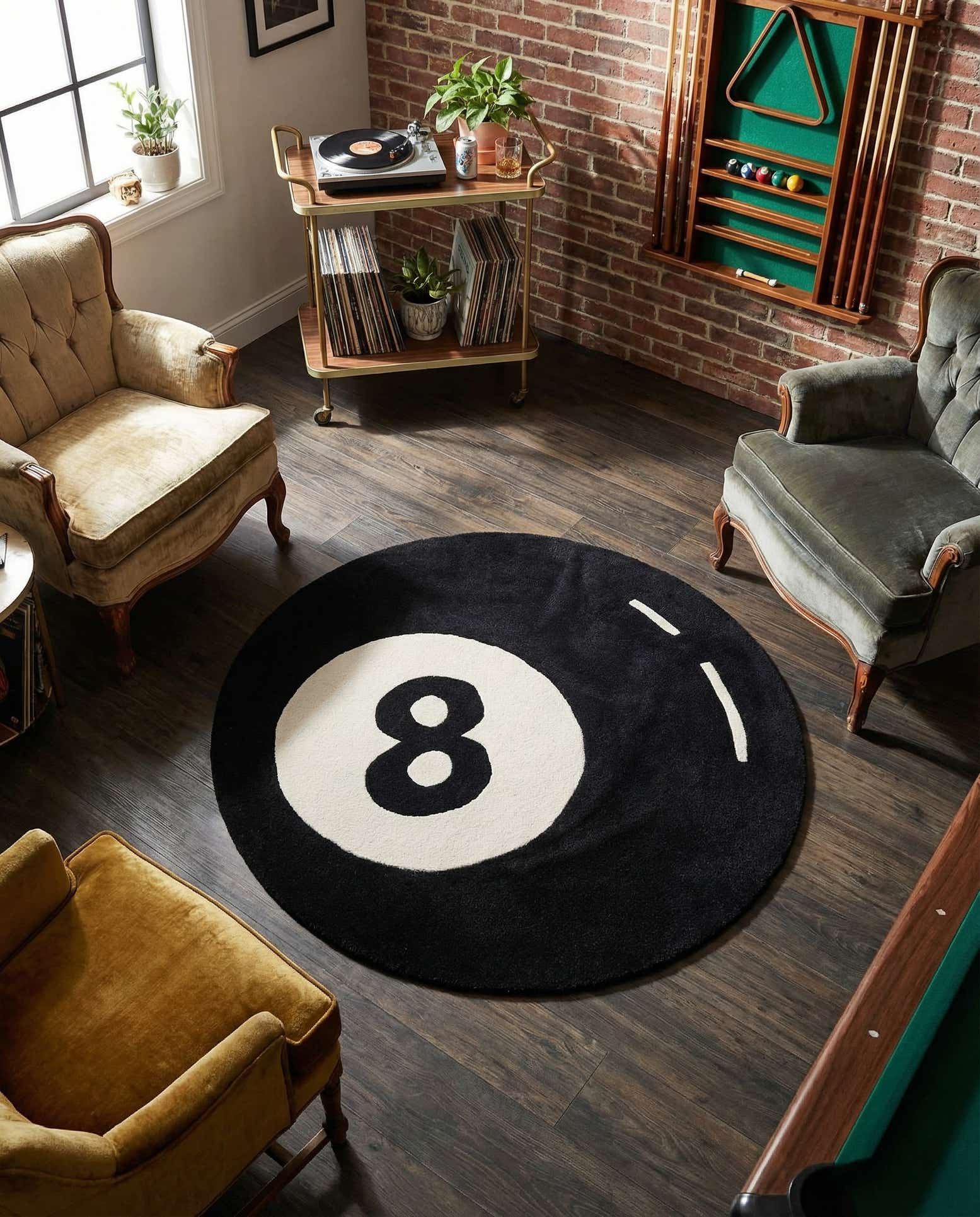 4' 1 x 4' 1 Hand Tufted Wool Round Rug