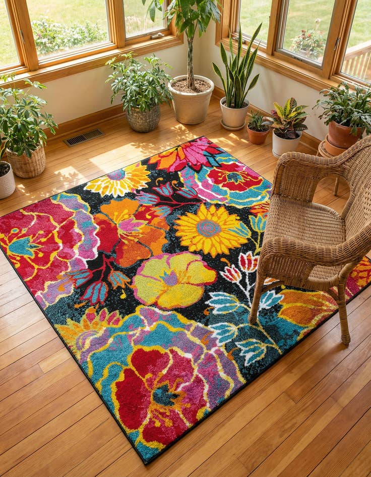 Detail image of 5' x 5' Tuscany Square Rug