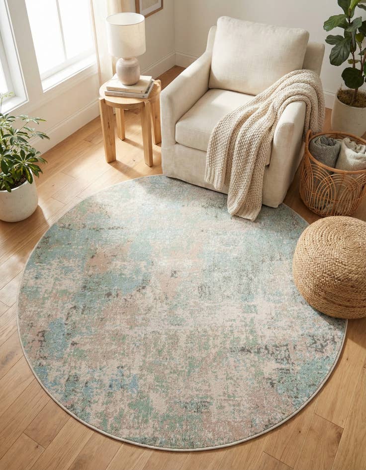 Detail image of  5' x 5' Lotus Round Rug