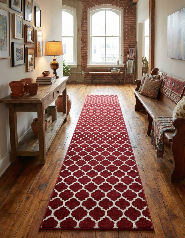 Detail image of 2' 7 x 19' 8 Trellis Runner Rug