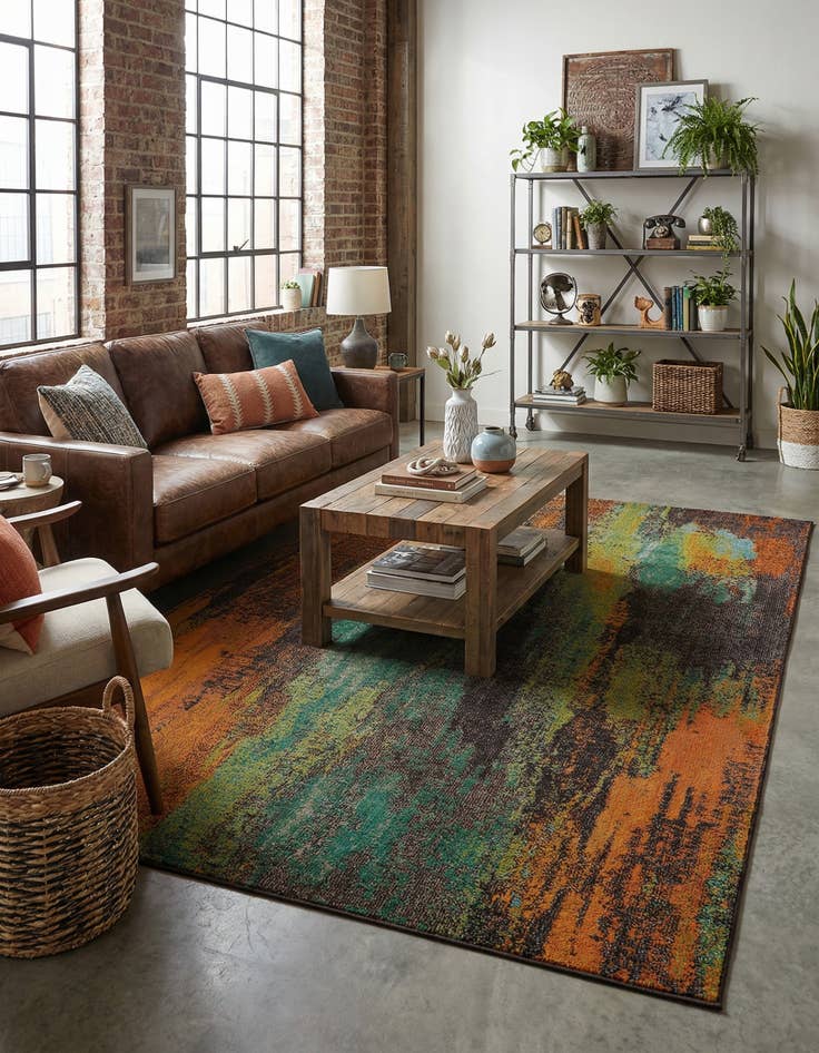 Detail image of 5' x 8' Washable Sevilla Rug