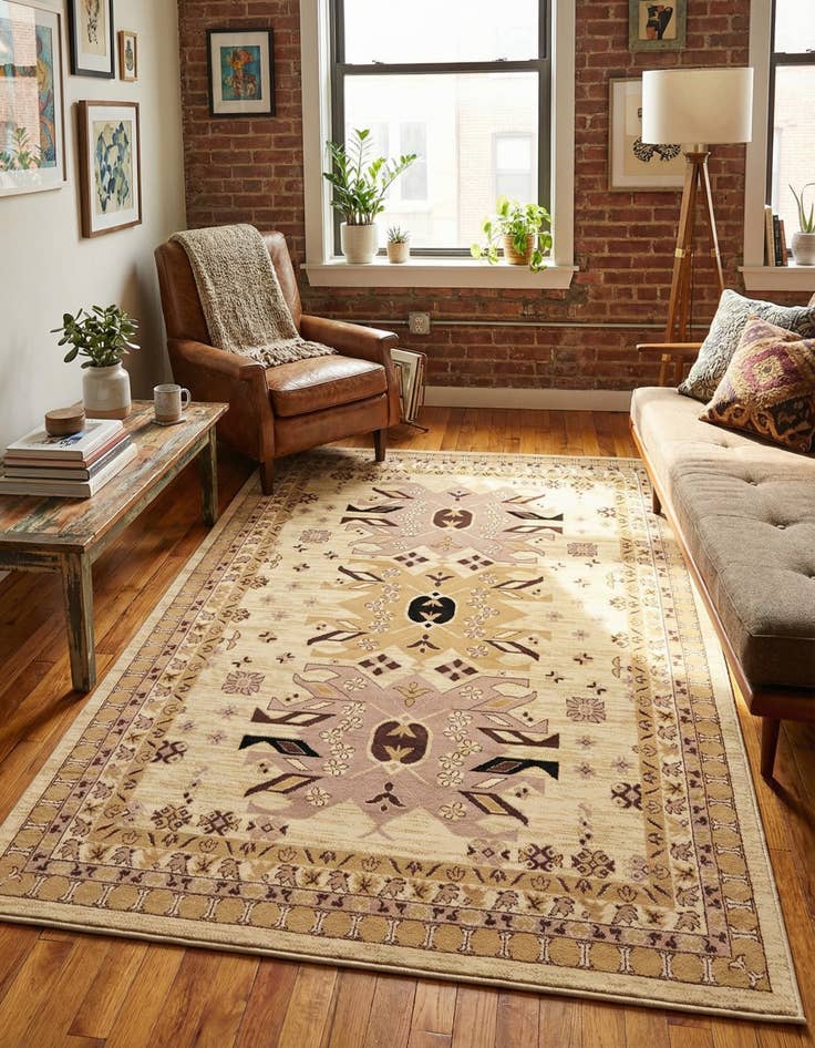 Detail image of 6' x 9' Heriz Design Rug