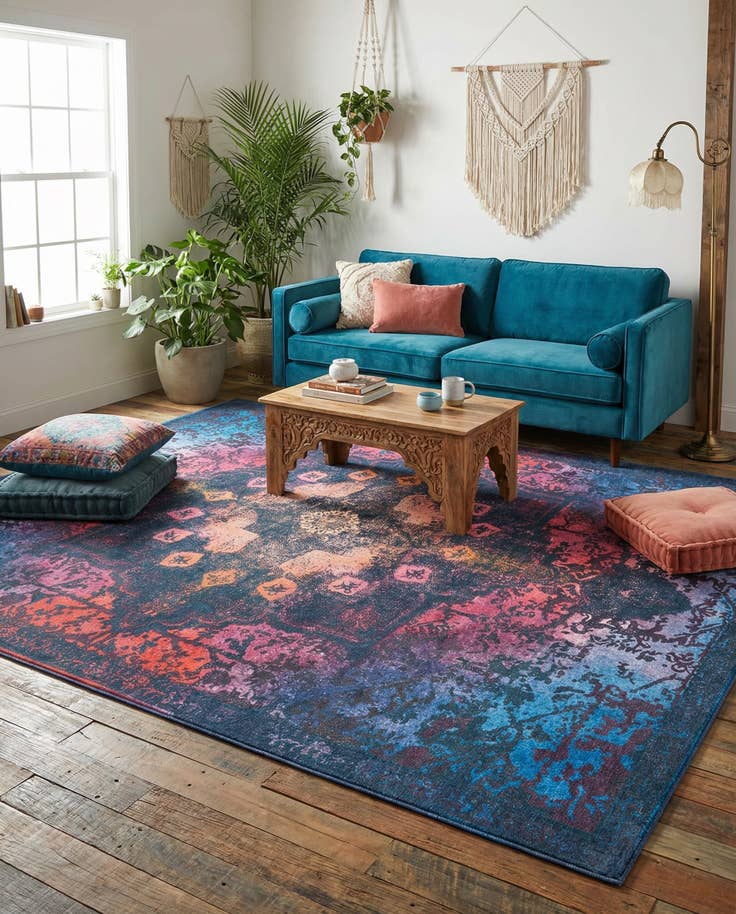 Detail image of 9' 2 x 12' Washable Renaissance Rug