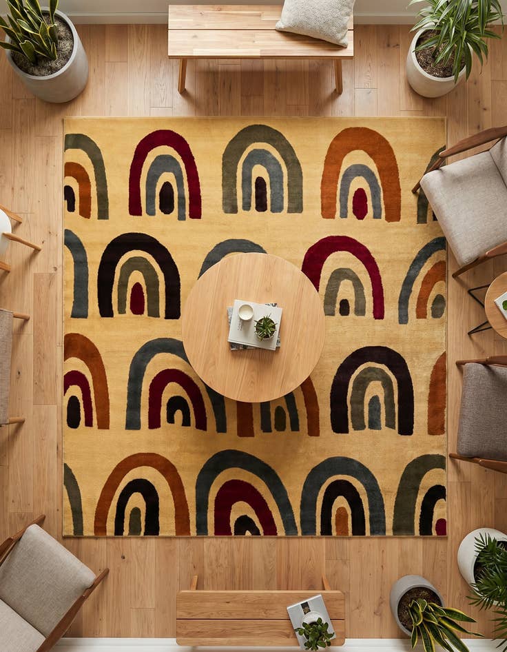 Detail image of 7' 10 x 7' 10 Cafe Square Rug