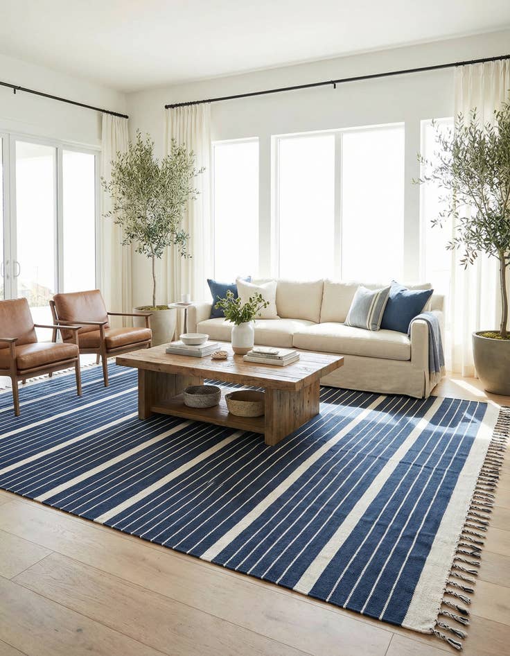 Detail image of 10' x 14' 1  Hand Woven Chindi Cotton Rug