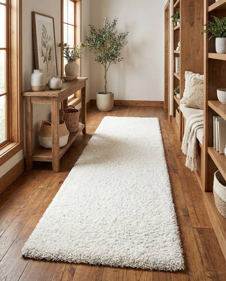 Detail image of 2' x 8' Jill Zarin Shaggy Chic Runner Rug