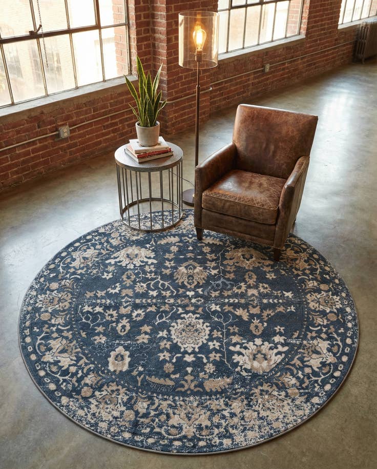 Detail image of 6' x 6' Oregon Round Rug