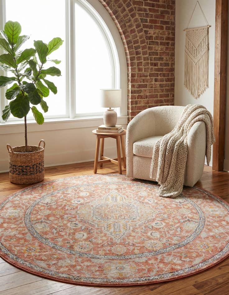 Detail image of 7' 10 x 7' 10 Lola Round Rug
