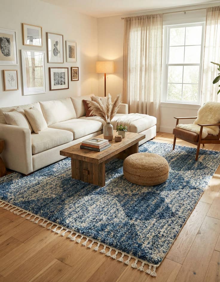 Detail image of 10' x 10' Serenity Shag Square Rug