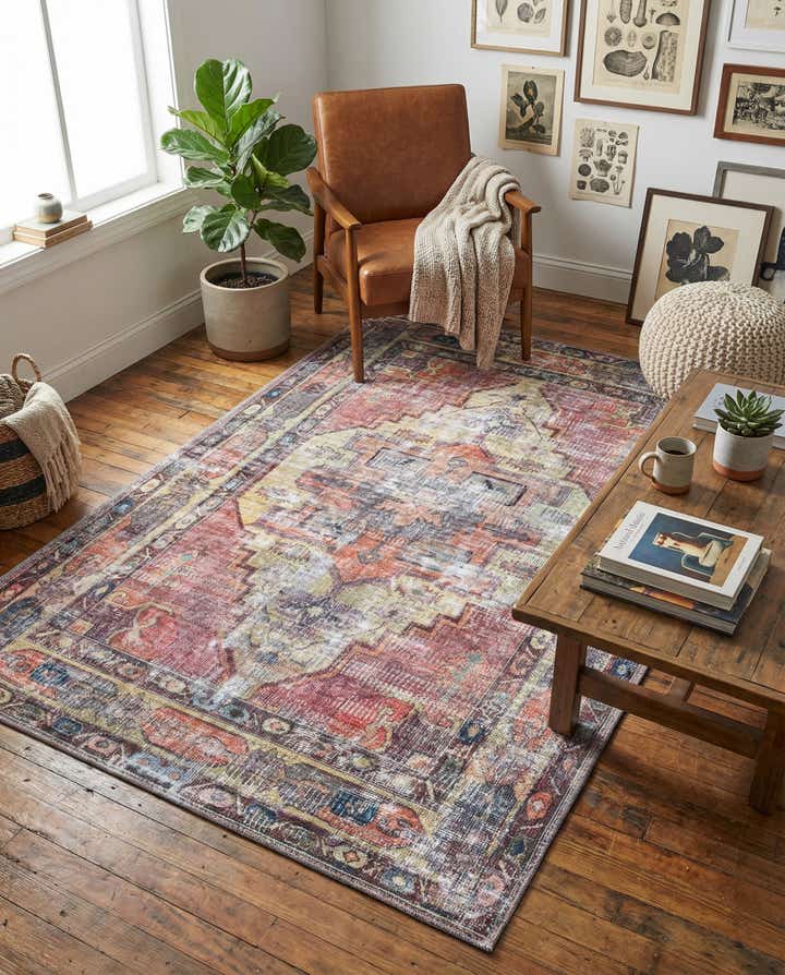 4' x 6' Washable Maahru Rug