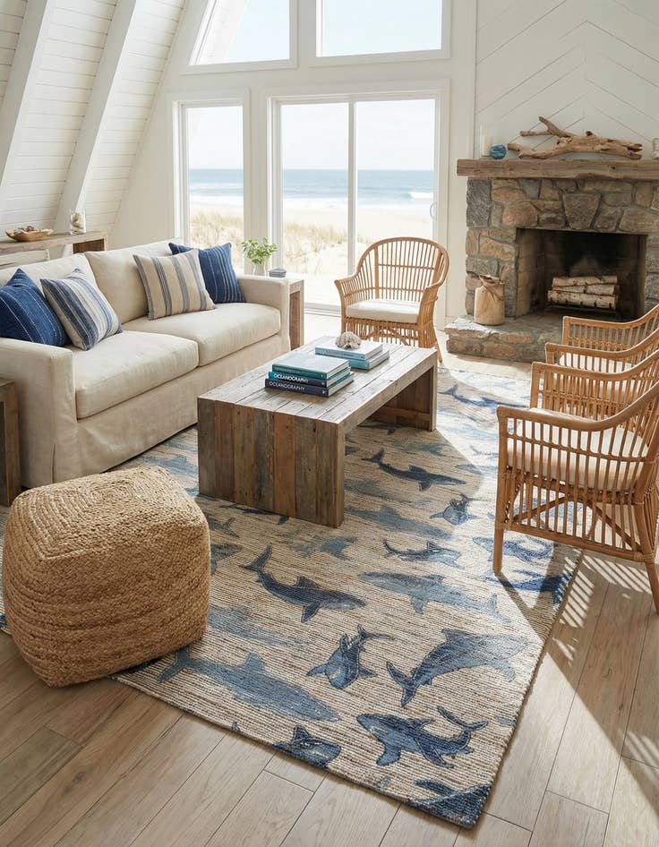 Detail image of 9' x 12'  Hand Woven Chenille Jute Rug