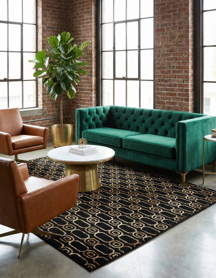 Detail image of 6' x 9' Vogue Geo Rug