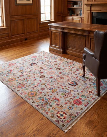 5' 1 x 6' 5 Hand Knotted Ariana Ziegler Rug