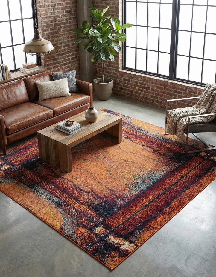 7' 10 x 7' 10 Washable Hyacinth Square Rug