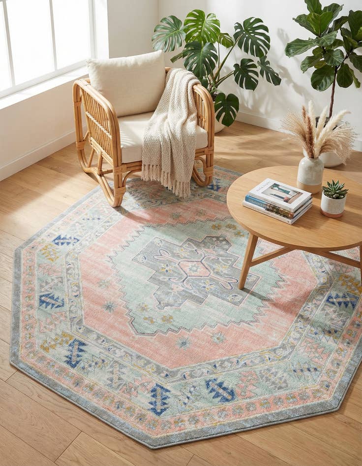 Detail image of 7' 10 x 7' 10 Whitney Octagon Rug