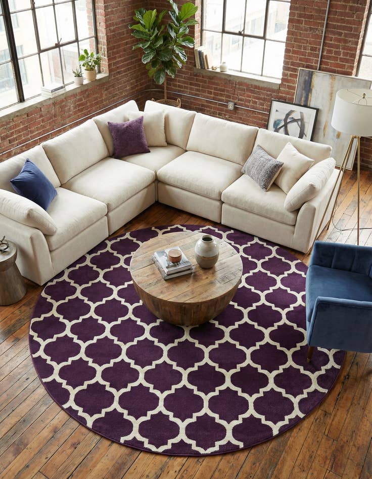 Detail image of  10' x 10' Lattice Round Rug