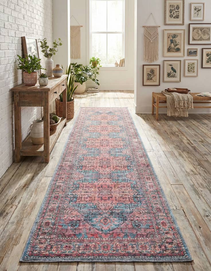 Detail image of 2' x 10'  Washable Maahru Runner Rug