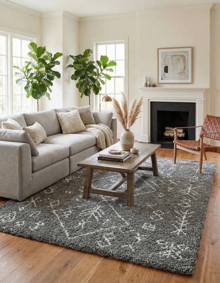 Detail image of 7' 10 x 10' Moroccan Shag Rug