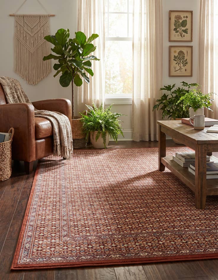 Detail image of 5' 3 x 8' Nain Design Rug