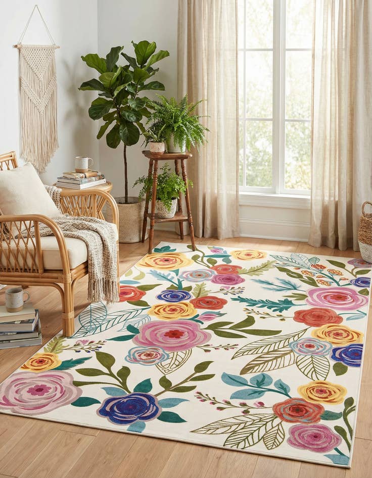 Detail image of 5' 3 x 7' 10 Blossom Rug