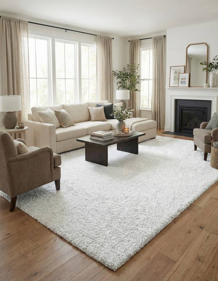 Detail image of  9' 10 x 14' Jill Zarin Shaggy Chic Rug