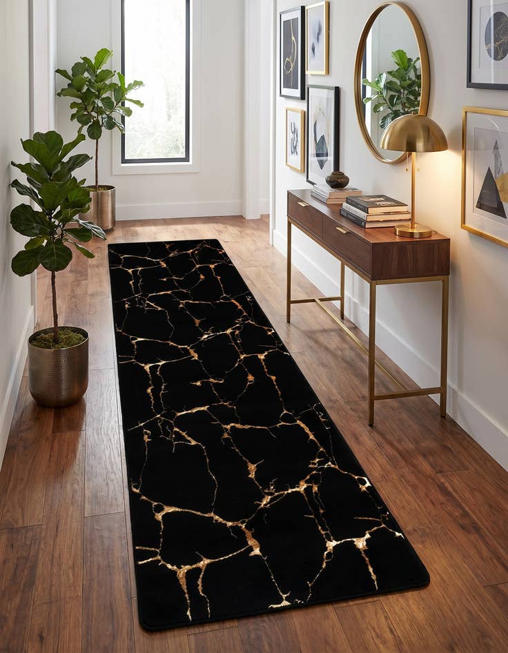 Detail image of 2' 7 x 10' Vogue Geo Runner Rug