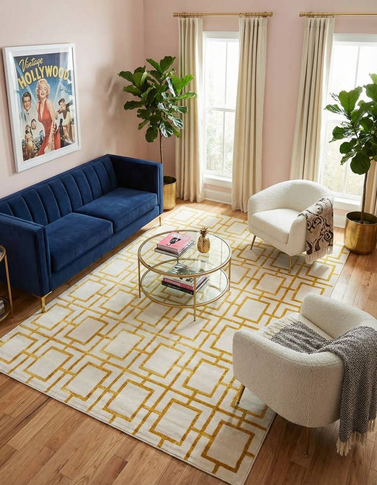 Detail image of 7' x 10' Marilyn Monroe&trade; Glam Deco Rug