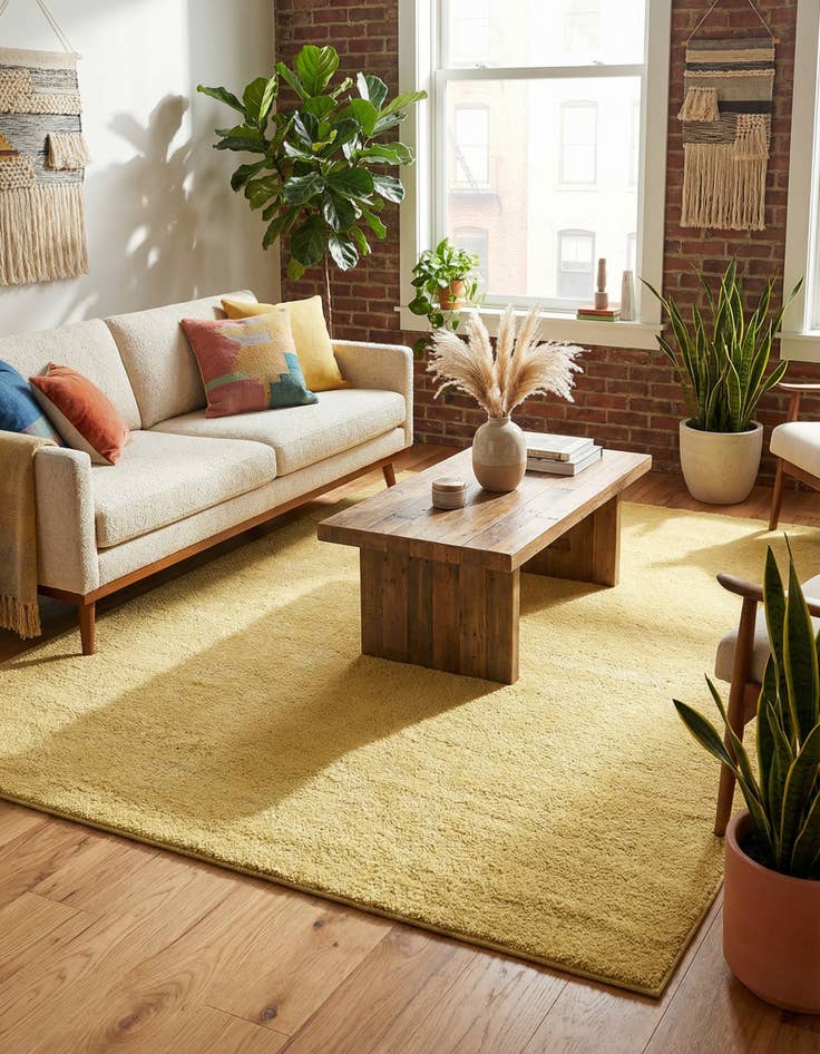 Detail image of 8' x 10' Solid Frieze Rug