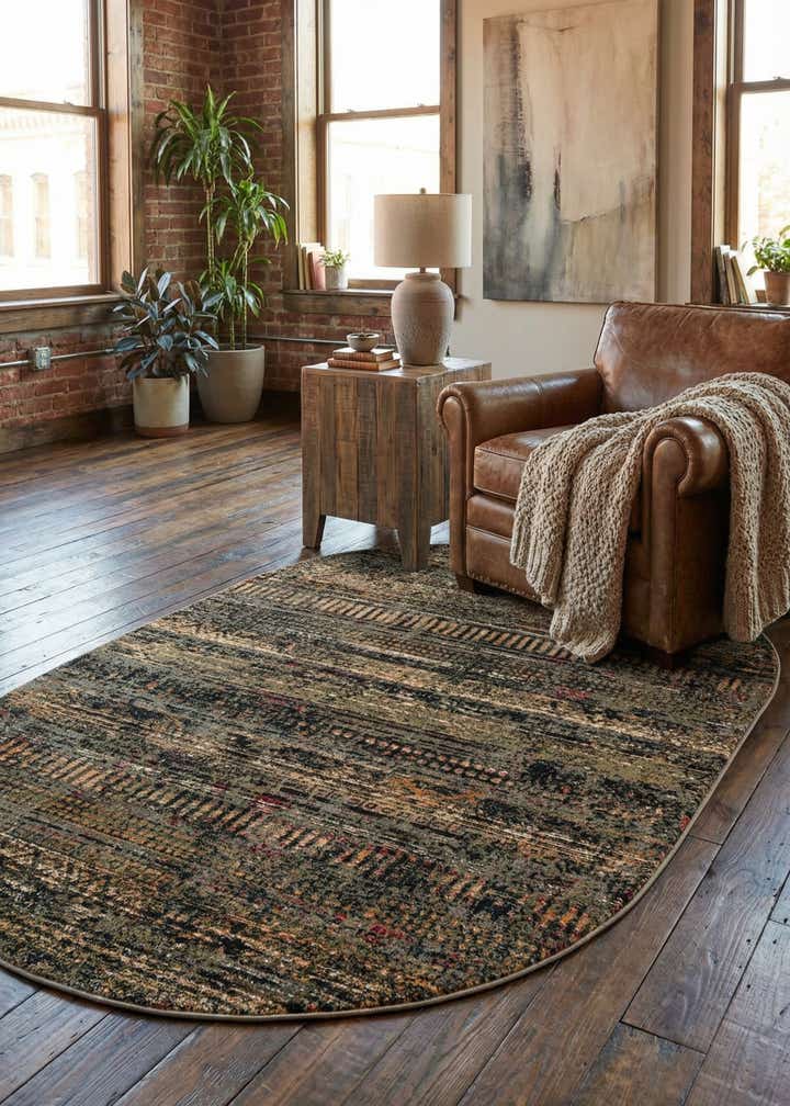 5' 3 x 8' Saturn Oval Rug