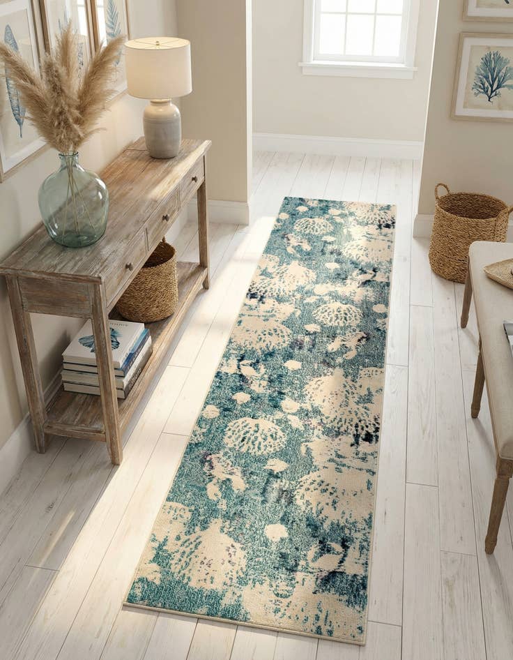 Detail image of 2' 7 x 12' Washable Amalfi Runner Rug