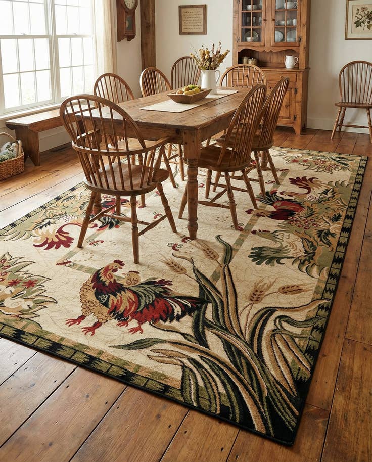 Detail image of 7' 10 x 11' Pastoral Rug