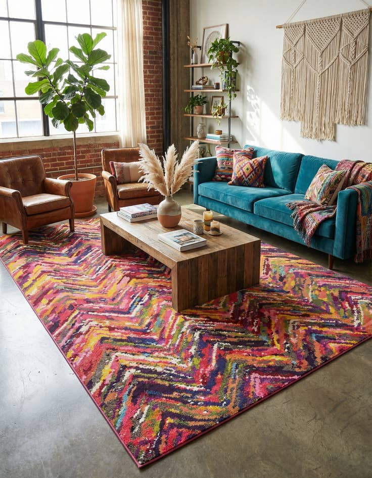 Detail image of 10' 6 x 16' 5 Washable Hyacinth Rug