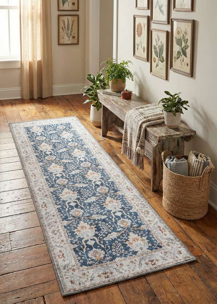 2' x 6' 1 Washable Timeless Runner Rug