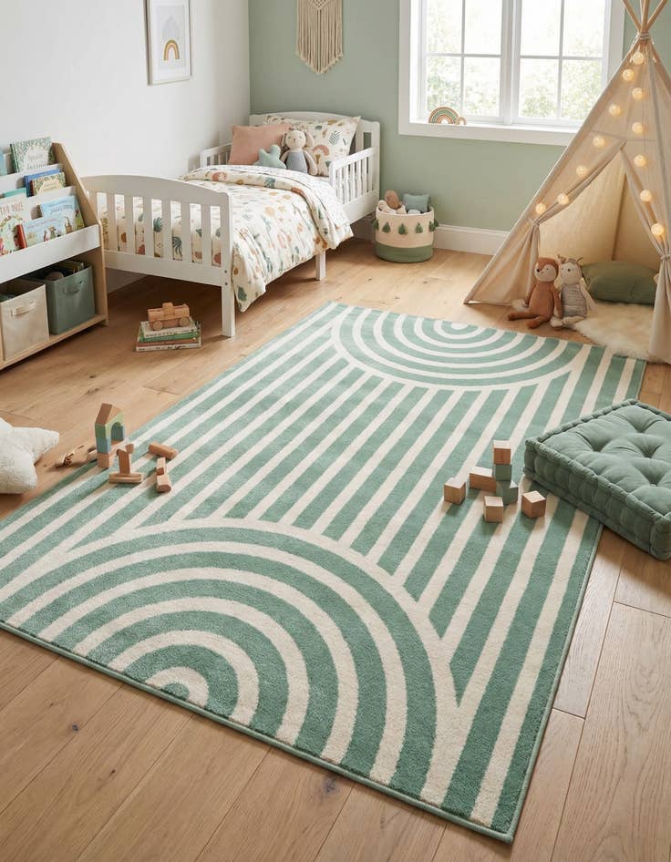 Detail image of 4' x 6' Whimsy Kids Rug