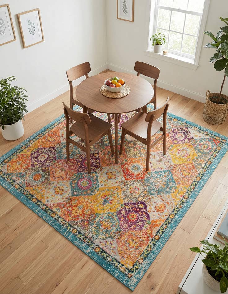 Detail image of  6' x 6' Madeline Square Rug