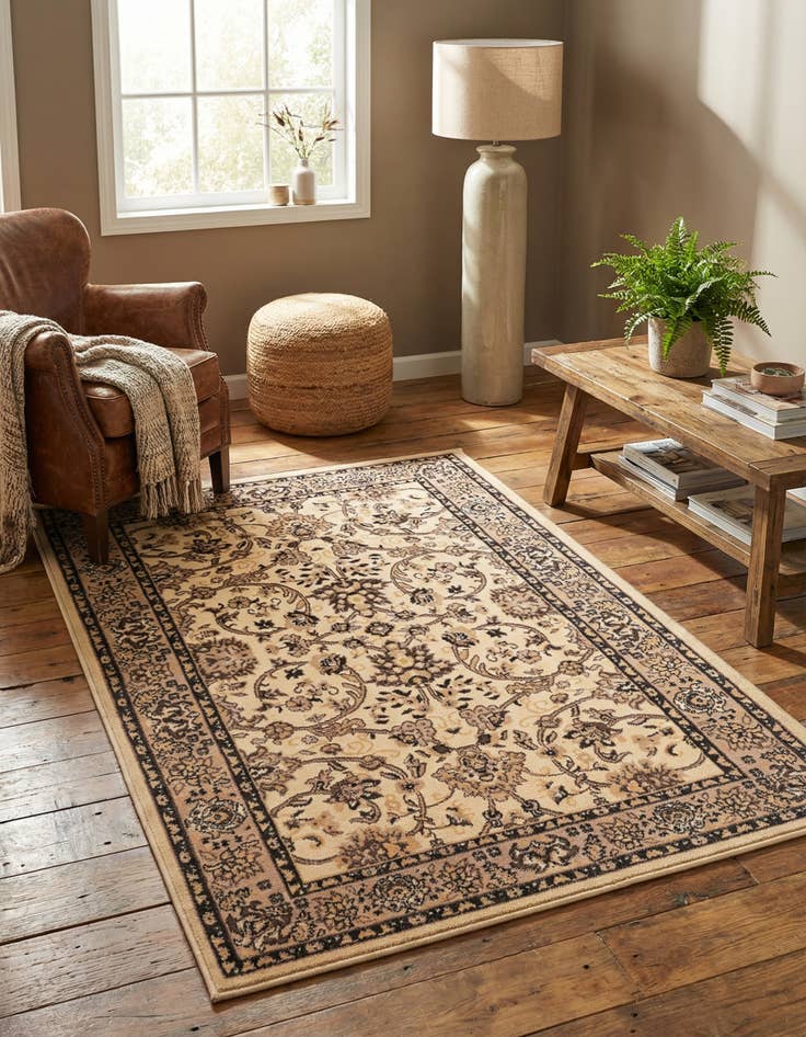 Detail image of 4' x 6' Kashan Design Rug