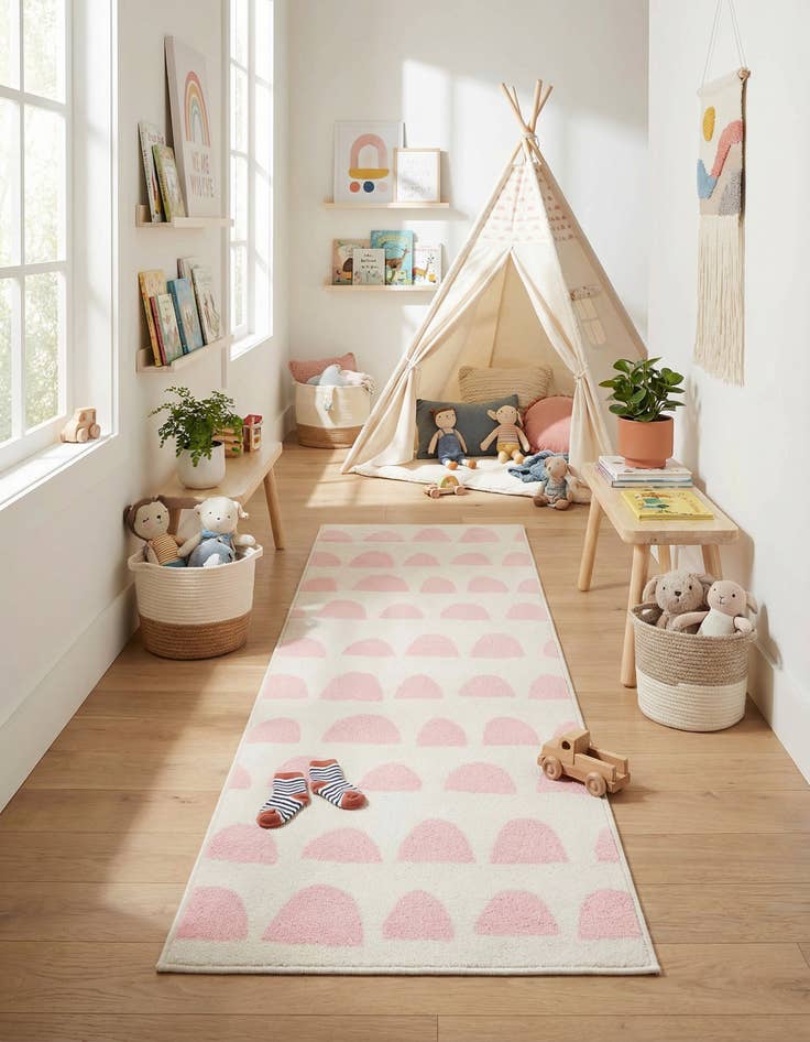 Detail image of 2' x 6' Whimsy Kids Runner Rug
