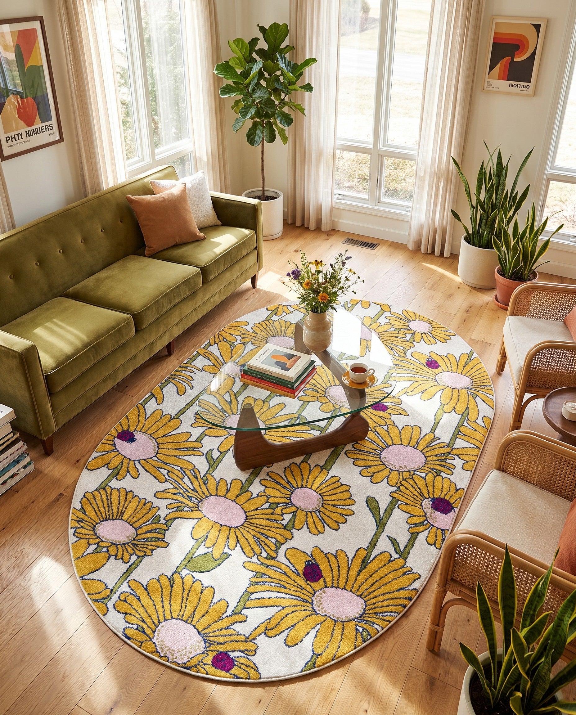 6' x 9' Bloom Oval Rug