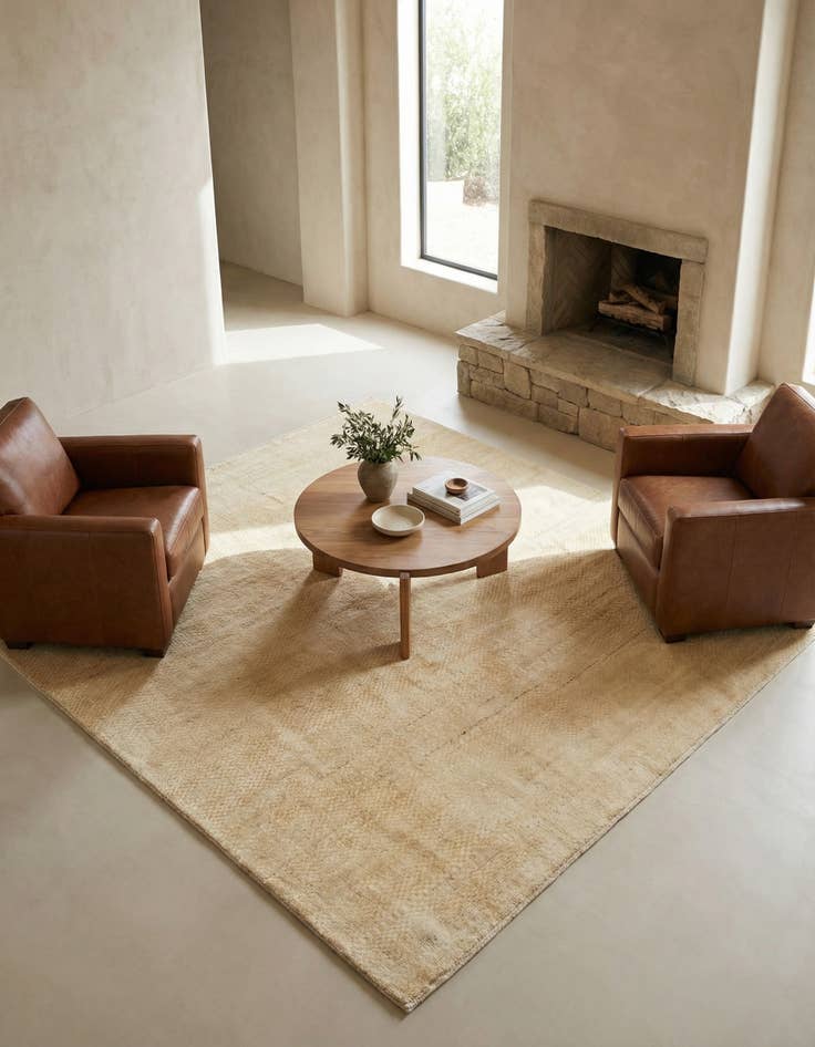 Detail image of 6' 6 x 6' 6 Hand Knotted Kashkuli Gabbeh Wool Square Rug