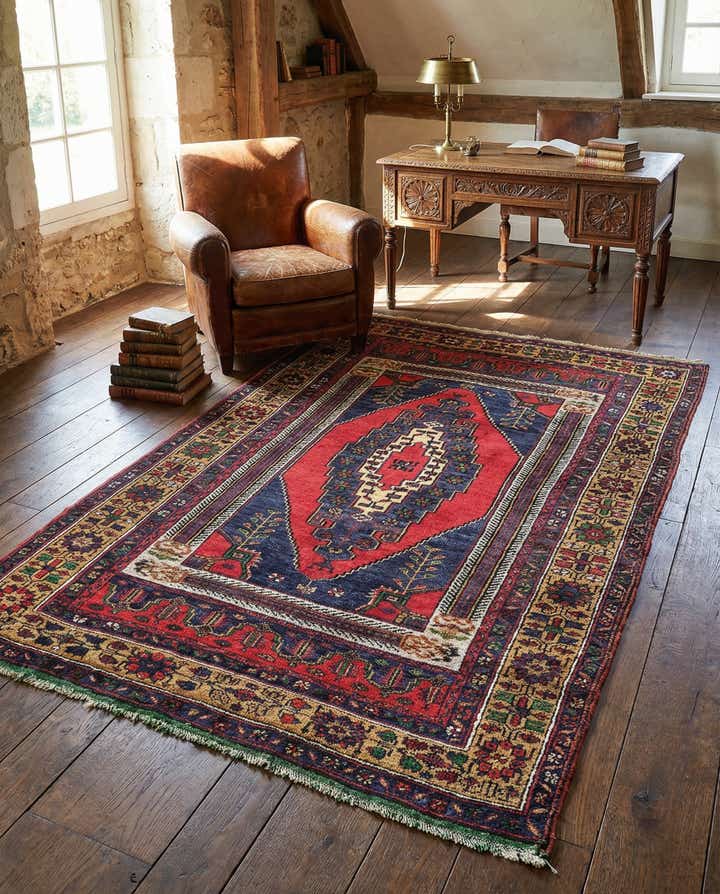 4' 2 x 6' Hand Knotted Anatolian Wool Rug