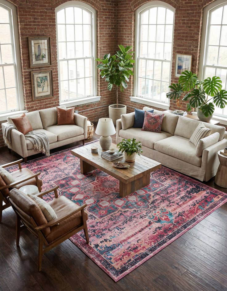 Detail image of 10' 6 x 13' Washable Francesca Rug